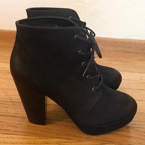 Massimo Shoes - Lace Up Black Boots